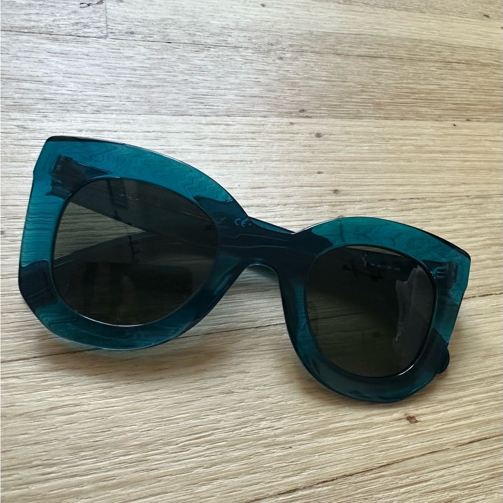 Celine Bold Acetate Butterfly Sunglasses